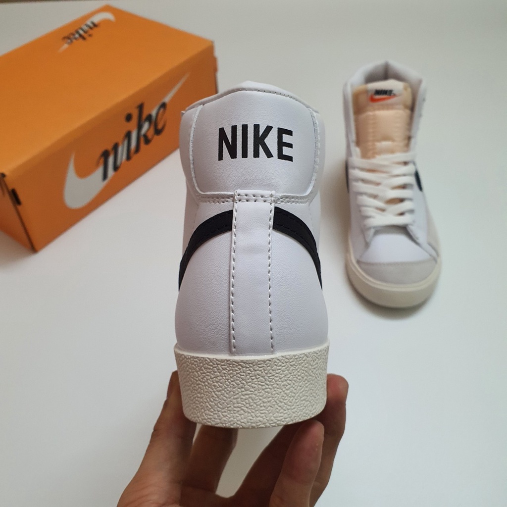 Giày Blazer Mid 77 Vintage Trắng Đen Cao Cấp Fullbox, Giày thể thao blazer cổ cao đen trắng hàng cao cấp, cực đẹp