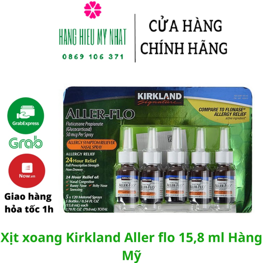 Xịt xoang Kirkland Aller flo 15,8 ml Hàng Mỹ