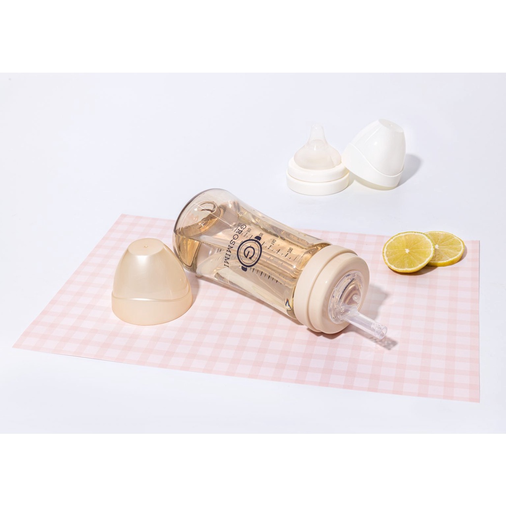 Núm tập uống, Ống hút và Quả tạ Grosmimi Weighted Straw & Teat Set