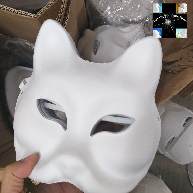 Mặt nạ giấy bồi combo 20 chiếc kèm dây đeo,các mẫu khác nhau,món quà trung thu,trò chơi sáng tạo mỹ thuật cho các bé