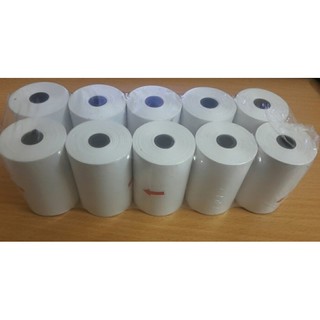 K58 - 10 Cuộn Giấy in Nhiệt In Bill Hóa Đơn Siêu Thị K58 đường kính 45mm