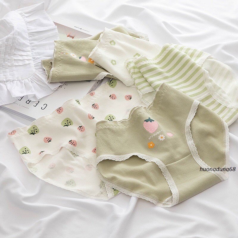 (Có chọn màu) Quần lót nữ cotton thun dễ thương lưng vừa GREEN TEA - Bae Lingerie | BigBuy360 - bigbuy360.vn