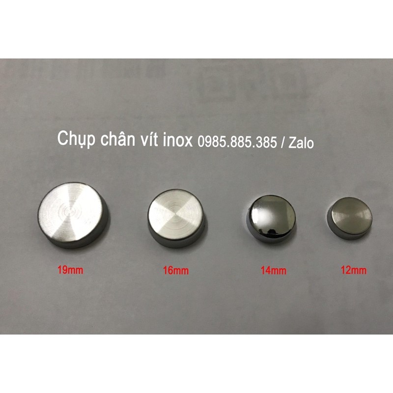 COMBO 10 chụp chân vít inox 304 size 16mm