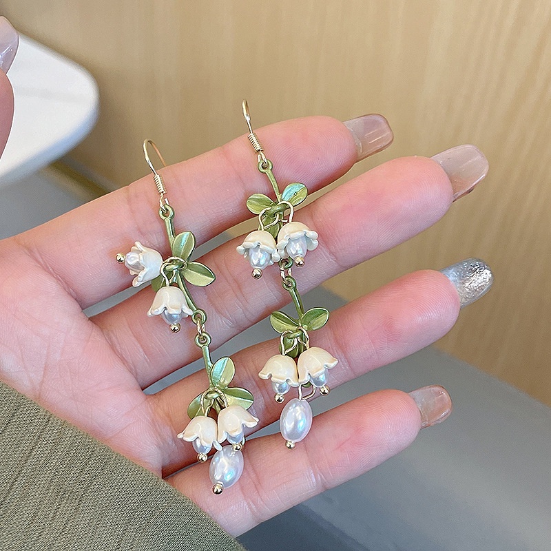 Vòng cổ / Vòng Tay / Bông Tai / Vòng Tay Hoa Lily Trắng Đính Ngọ
