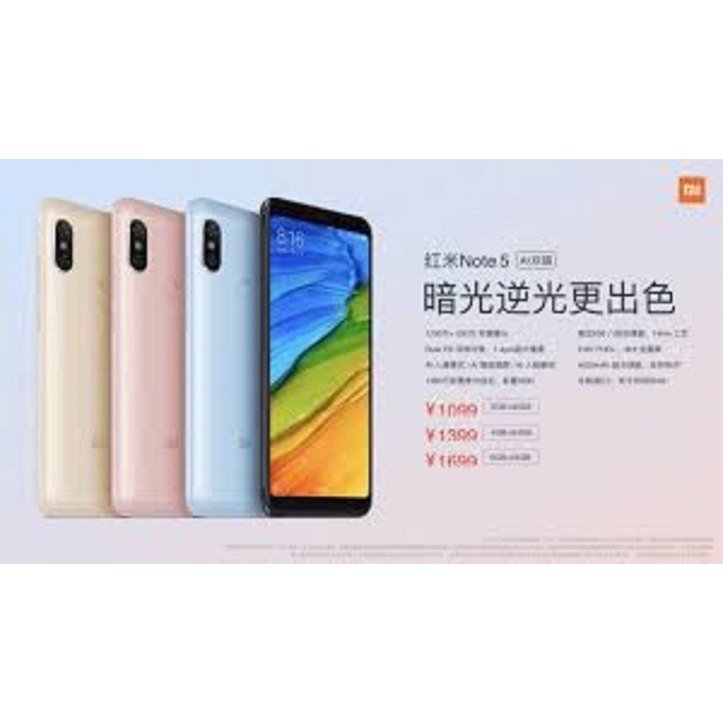 điện thoại Xiaomi Redmi Note 5 Pro 2sim ram 4G/64G mới Chính hãng, Có Tiếng Việt