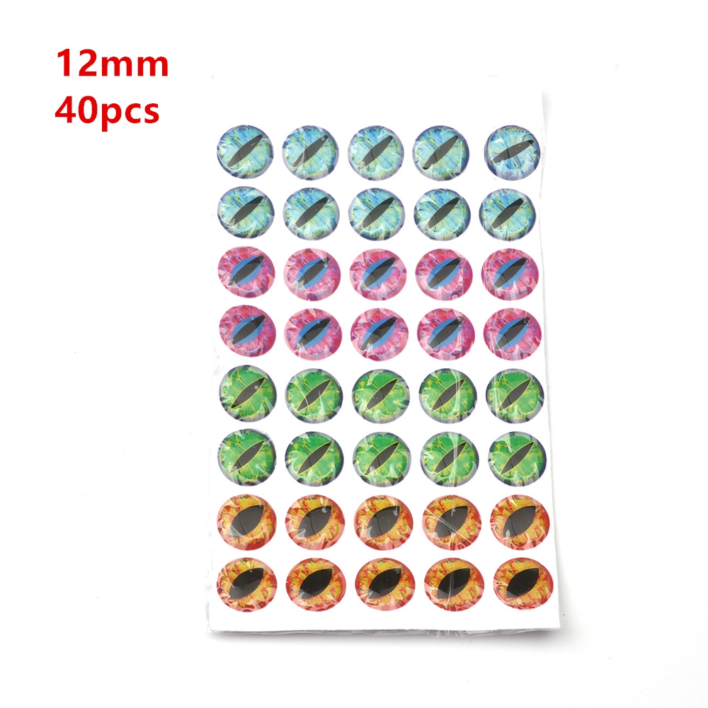 Mồi câu cá giả mắt 4d 6/ 8/ 12mm