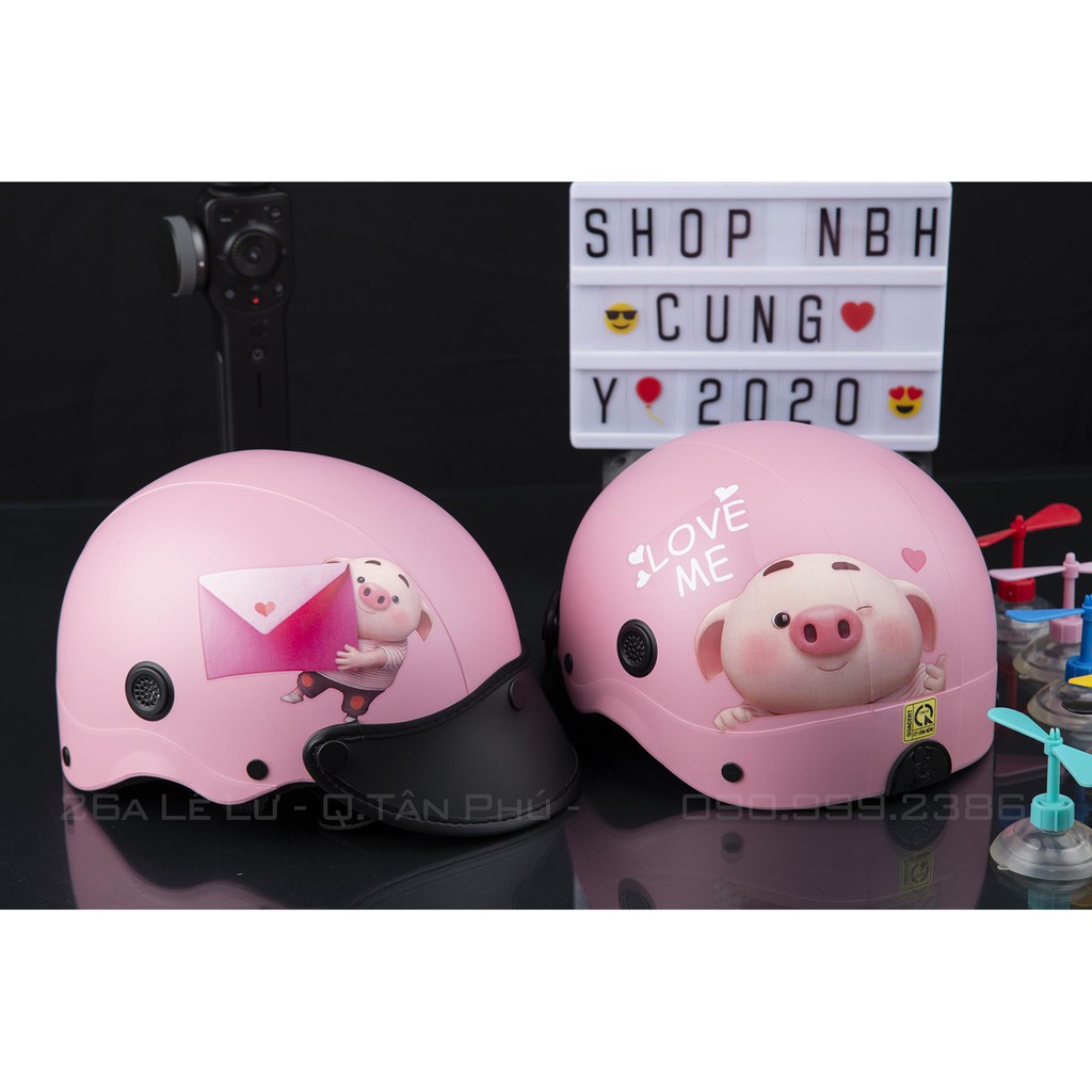 MŨ NÓN BẢO HIỂM HÌNH PIG KUTE