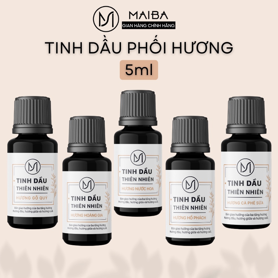 Tinh Dầu Thơm Phòng Thiên Nhiên Maiba Xông Phòng Giúp Khử Mùi Và Thư Giãn Giảm Căng Thẳng - 5Ml