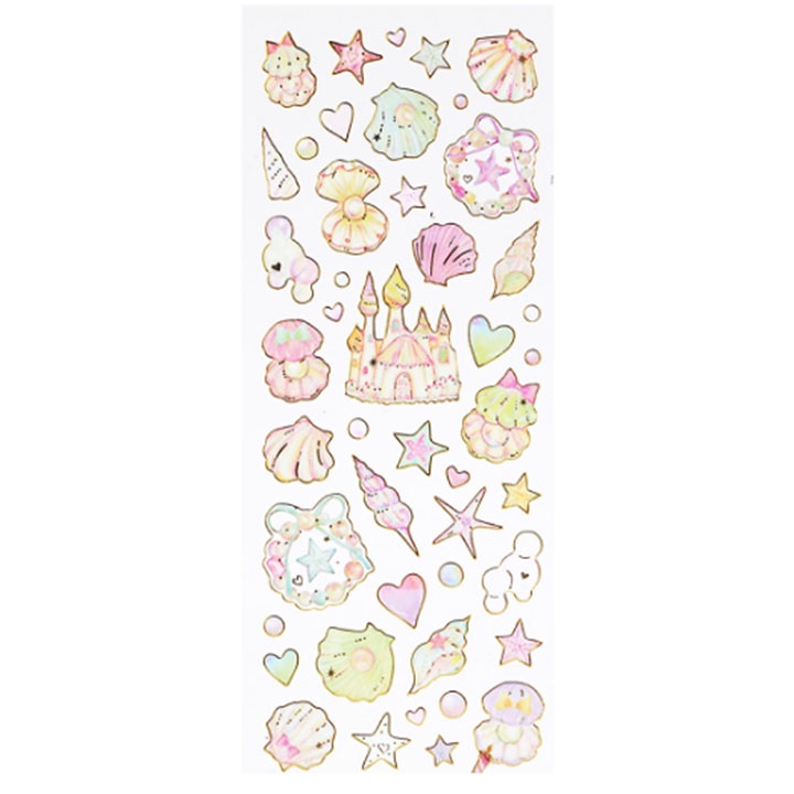 Tấm Sticker Dán Nổi Trang Trí Sổ Kế Hoạch - Hình Thủy Cung