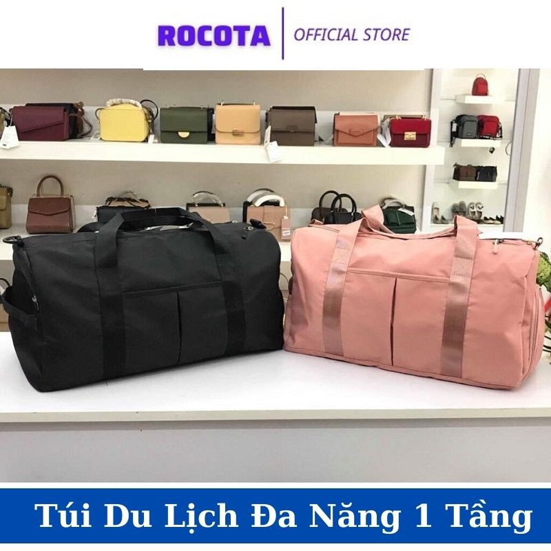 Túi du lịch đa năng ROCOTA nam nữ cỡ lớn 2 tầng đựng mỹ phẩm, đồ cá nhân có ngăn để giày chống nước