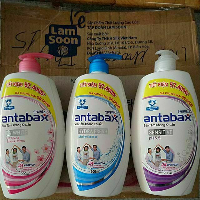 Sữa tắm kháng khuẩn Antabax (900ml)
