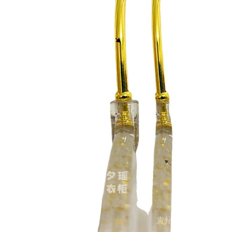 Móc Treo Quần Áo Trong Suốt Lấp Lánh Phong Cách ins Dành Cho Gia Đình