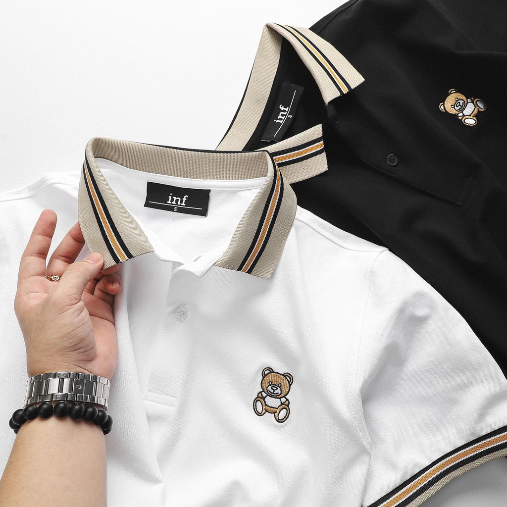 Áo thun nam con Gấu trẻ trung🔔 Dễ thương 🔔 Hình thêu | BigBuy360 - bigbuy360.vn