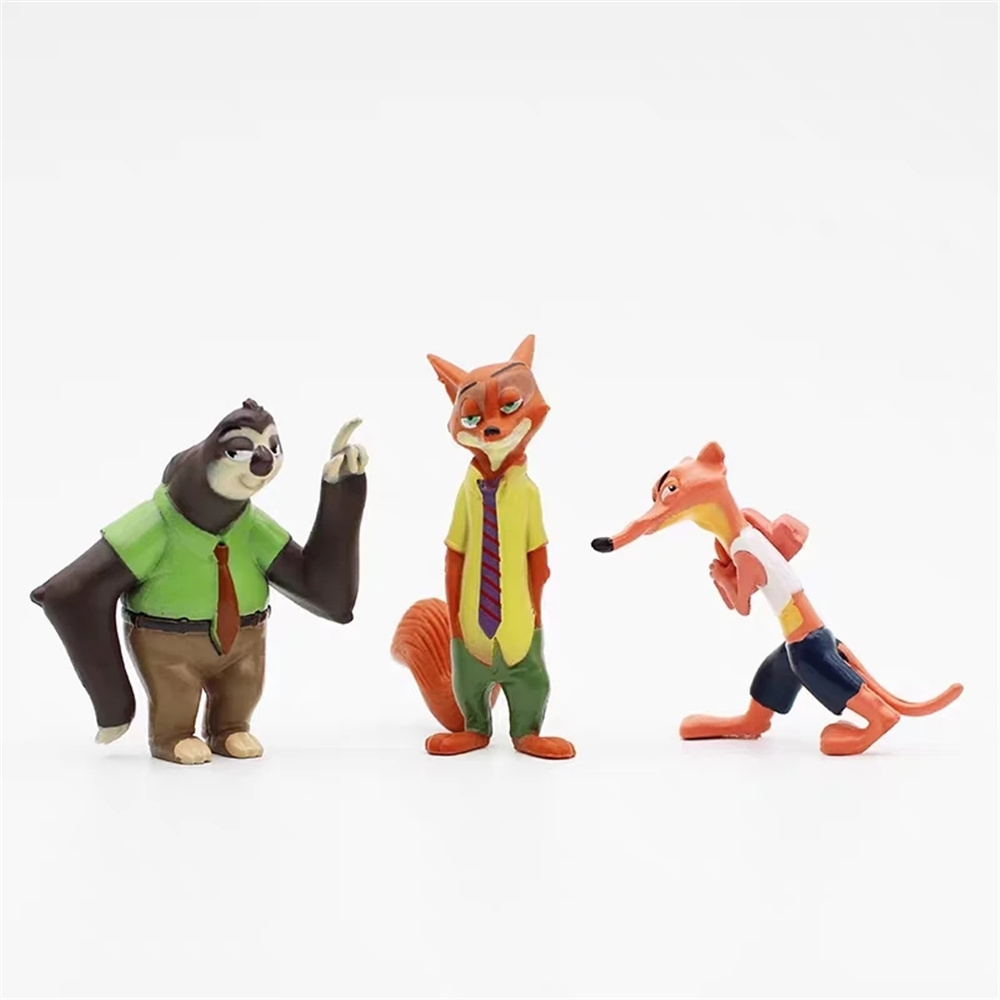 Set 12 Mô Hình Nhân Vật Phim Hoạt Hình Zootopia Bằng Pvc