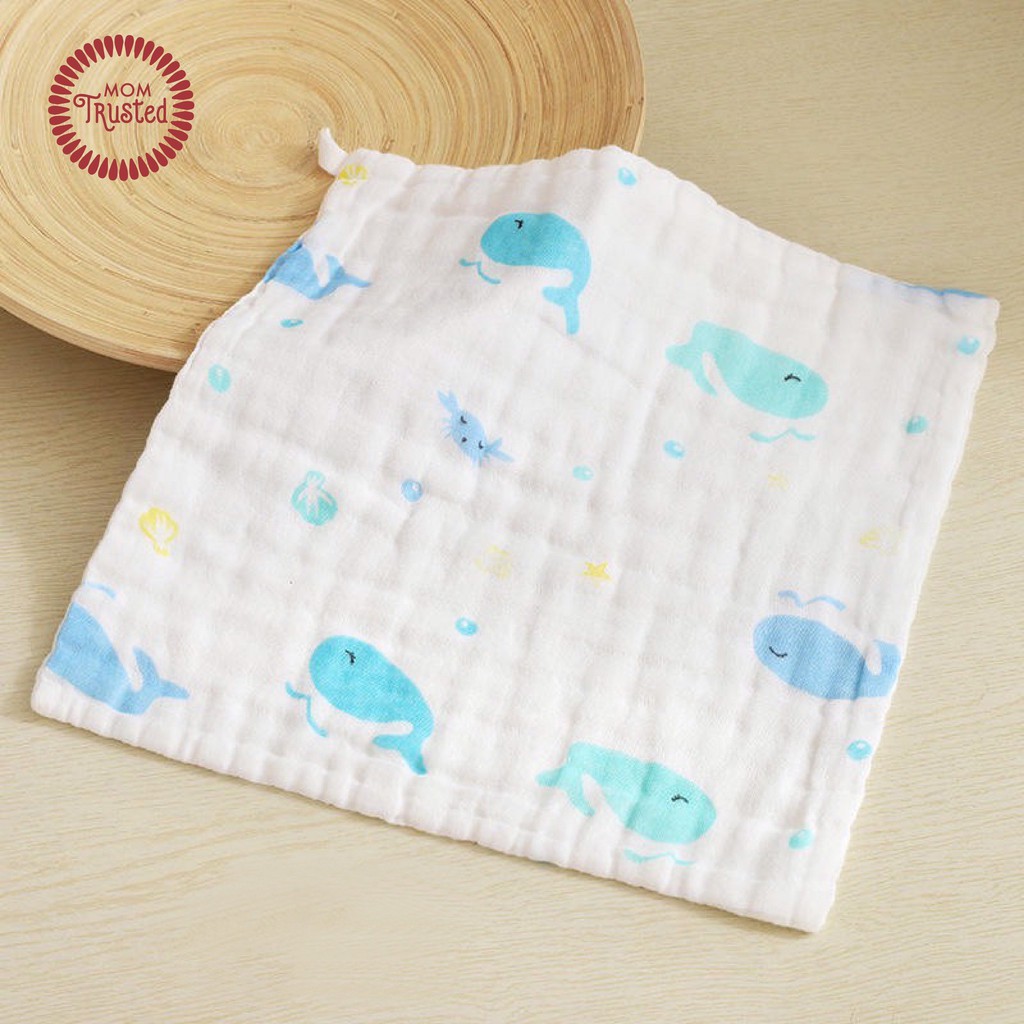 Hộp 6 khăn sữa cotton 6 lớp cho bé Mom Trusted – có bán sỉ