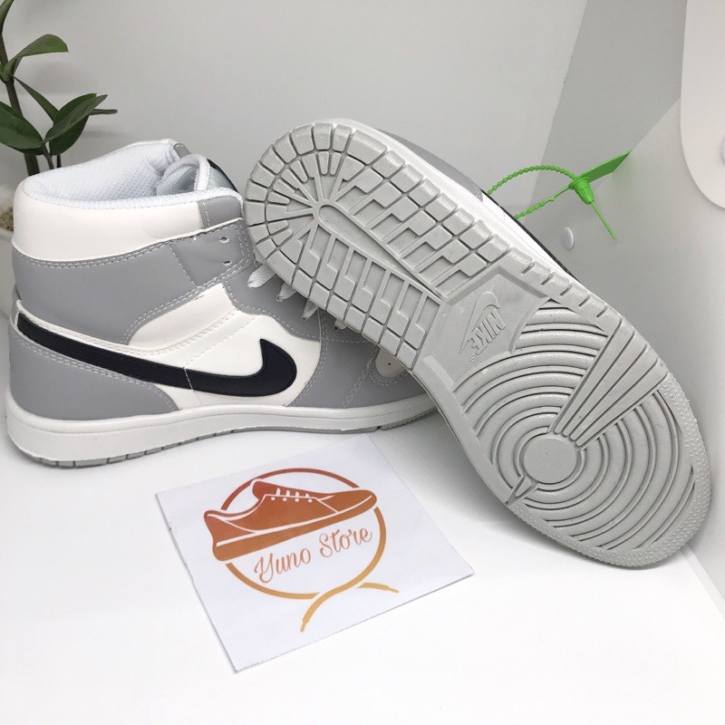 [ Hot Trend - Free Ship ] Giày thể Thao Jd1 Xám cao cổ nam/nữ cao cấp - Yuno Store | BigBuy360 - bigbuy360.vn