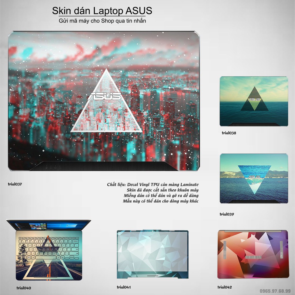 Skin dán Laptop Asus in hình Đa giác _nhiều mẫu 7 (inbox mã máy cho Shop)