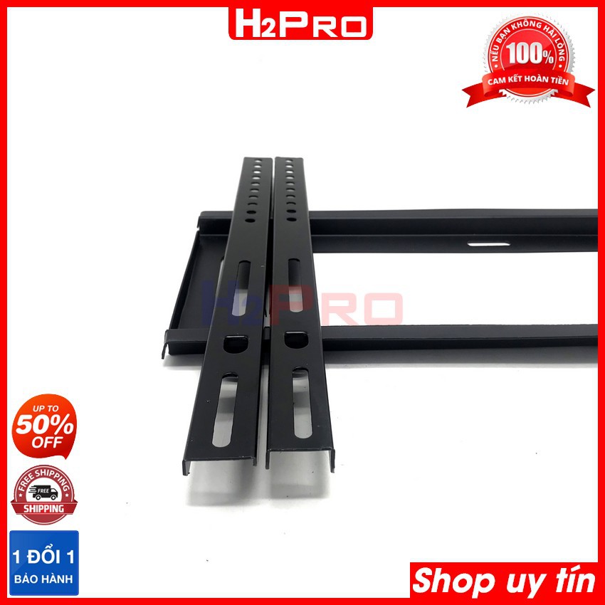 Giá treo tivi H2Pro 42-50-60-70 inch gắn tường, khung treo tivi cố định bảo hành 3 năm (tặng bộ ốc vít 30k)