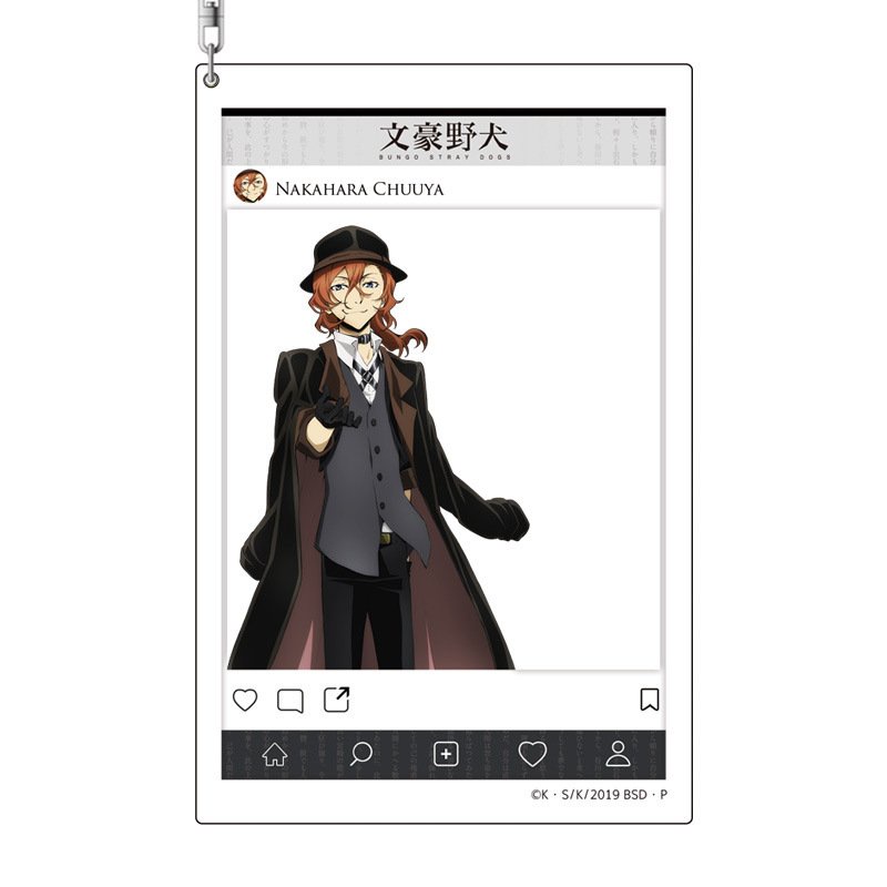 Móc khóa Bungou stray dogs Văn hào lưu lạc ver khung ảnh mica trong acrylic anime chibi