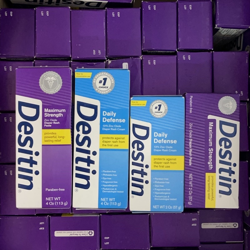 Kem ngừa hăm Desitin Xanh/Tím của Mỹ