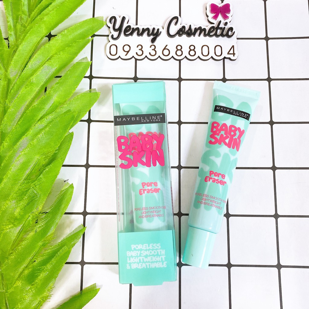 Kem lót mịn da che khuyết điểm Maybelline New York Baby Skin Pore Eraser Primer 22ml