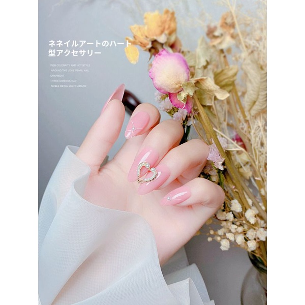 Charm cao cấp trang trí móng tay,charm nơ ,tim,bươm các loại