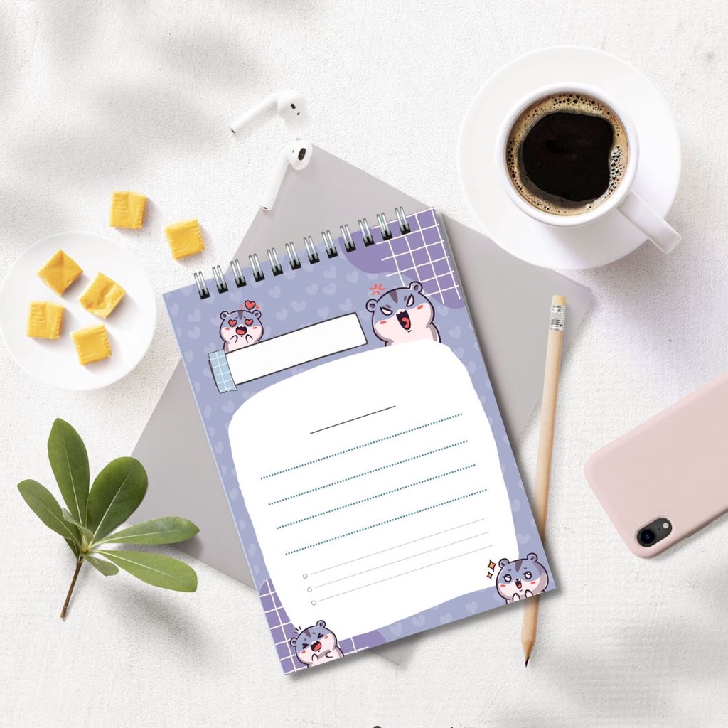 Sổ tay ghi chép từ vựng, lập kế hoạch lịch trình tiện lợi, có thể xé rời size 14.5x10cm