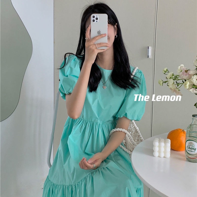 Đầm chữ A dáng rộng phong cách mùa hè Hàn Quốc thịnh hành cho nữ