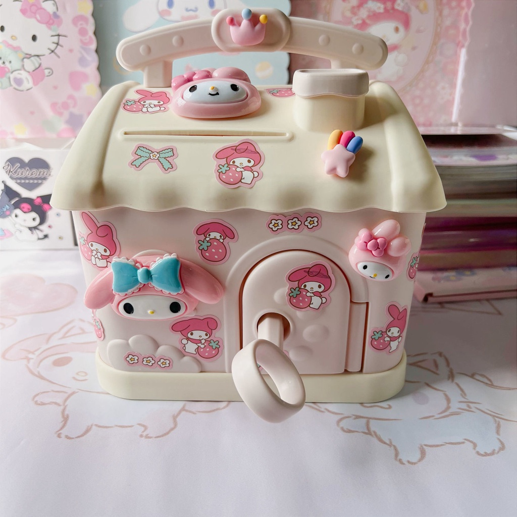 Hộp Đựng Tiền Tiết Kiệm Hình Chú Chó Melody Dễ Thương Để Bàn Cho Bé Gái