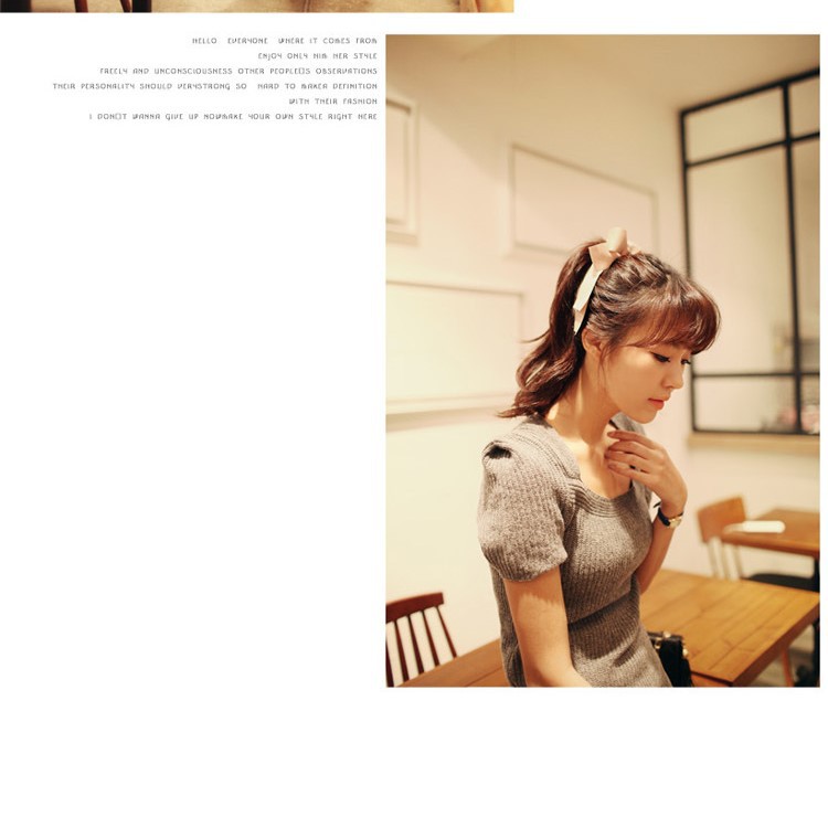 Dây buộc tóc đính nơ phong cách Hàn Quốc thời trang nữ dễ thương