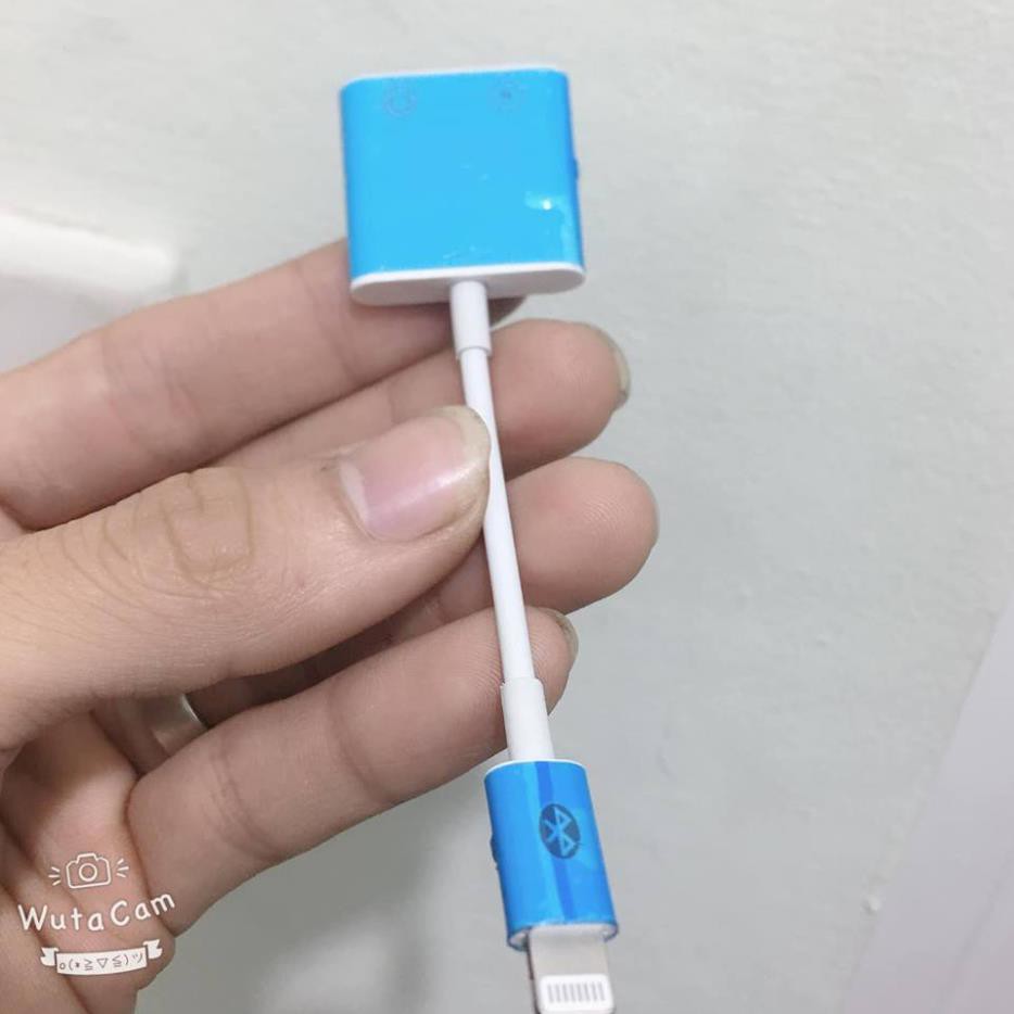 [1 đổi 1]  - Cáp chuyển đổi chân dẹp IPhone ra 1 chân dẹp, 1 chân tròn 3.5mm