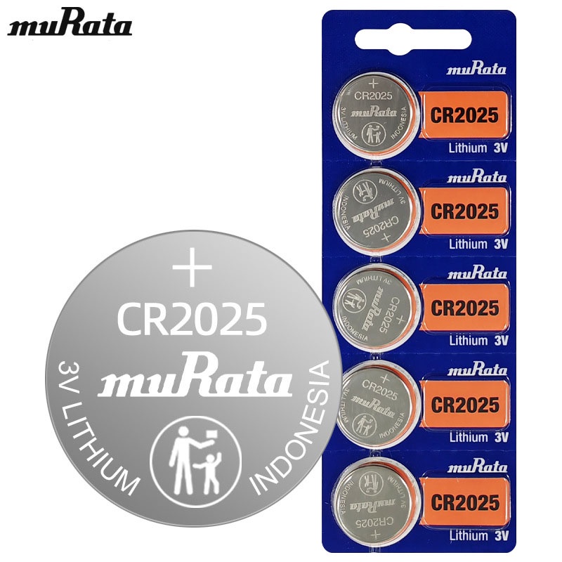 [NK CHÍNH HÃNG] Pin Khuy Cúc Áo MURATA  CR2025 3V Lithium dùng cho remote, chìa khóa điện tử ô tô, xe máy, máy tính