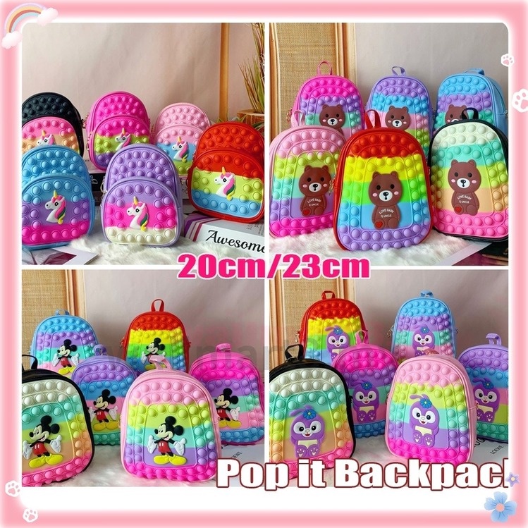 [Còn Hàng!!]Ba Lô Kích Thước Lớn 23CM In Hình Kỳ Lân Xinh Xắn Cho Bé Trai Gái