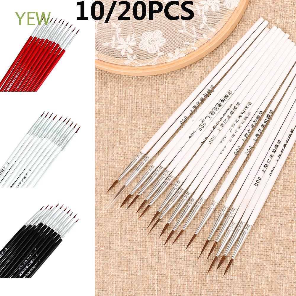 Bộ 10/20 cây cọ vẽ tranh màu acrylic dành cho họa sĩ