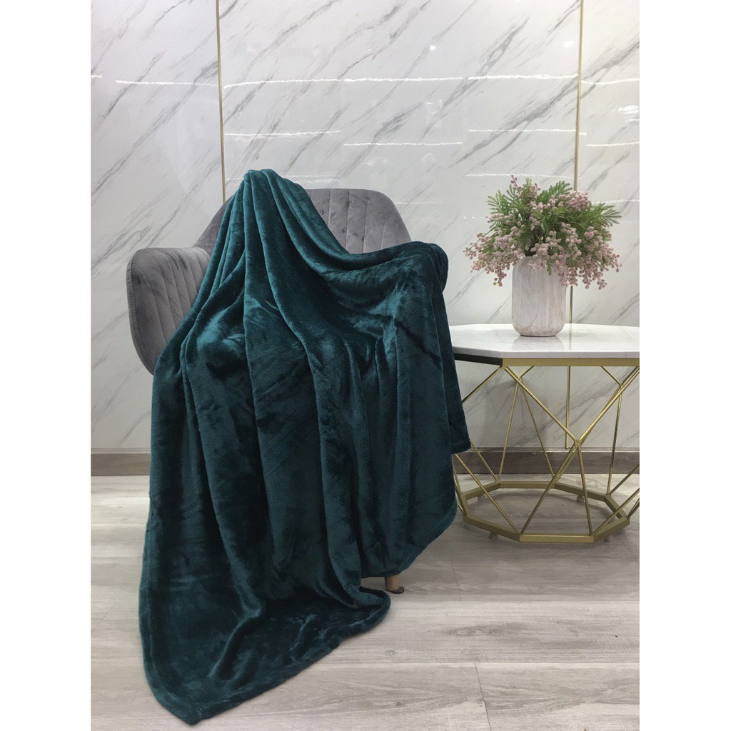 Mền tuyết NIN House siêu mềm mịn 100% Microfiber - Emerald (nhiều kích cỡ)