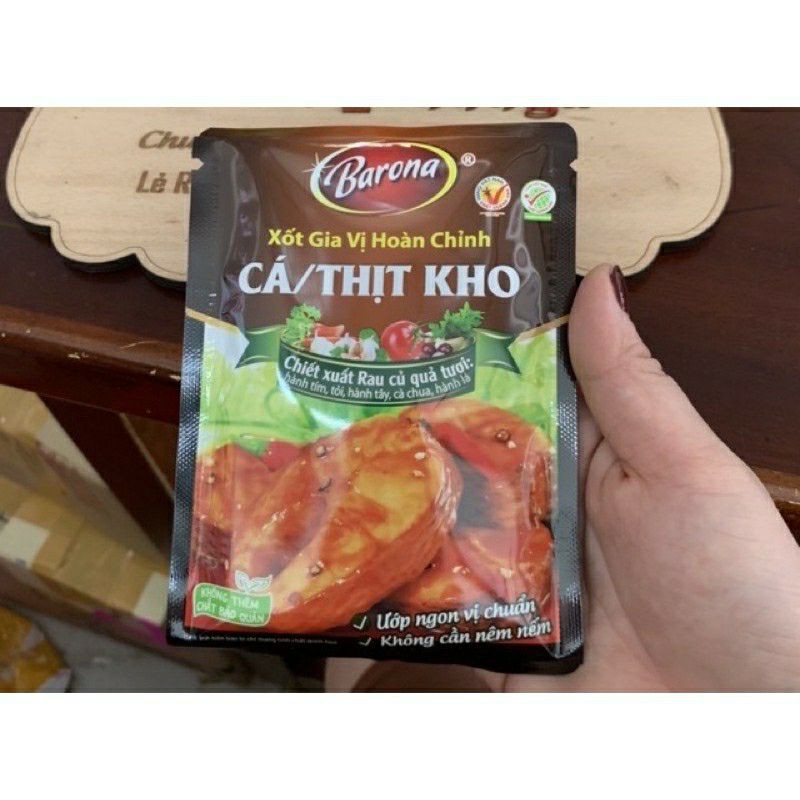 Xốt Gia Vị Hoàn Chỉnh Barona 80gr Không Cần Nêm Thêm Gia Vị