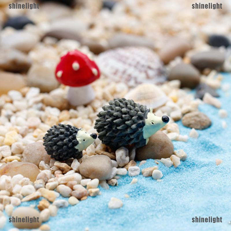 Set 3 Đồ trang trí Nhím Mini Trang Trí Chậu Cây Bonsai / Nhà Búp Bê