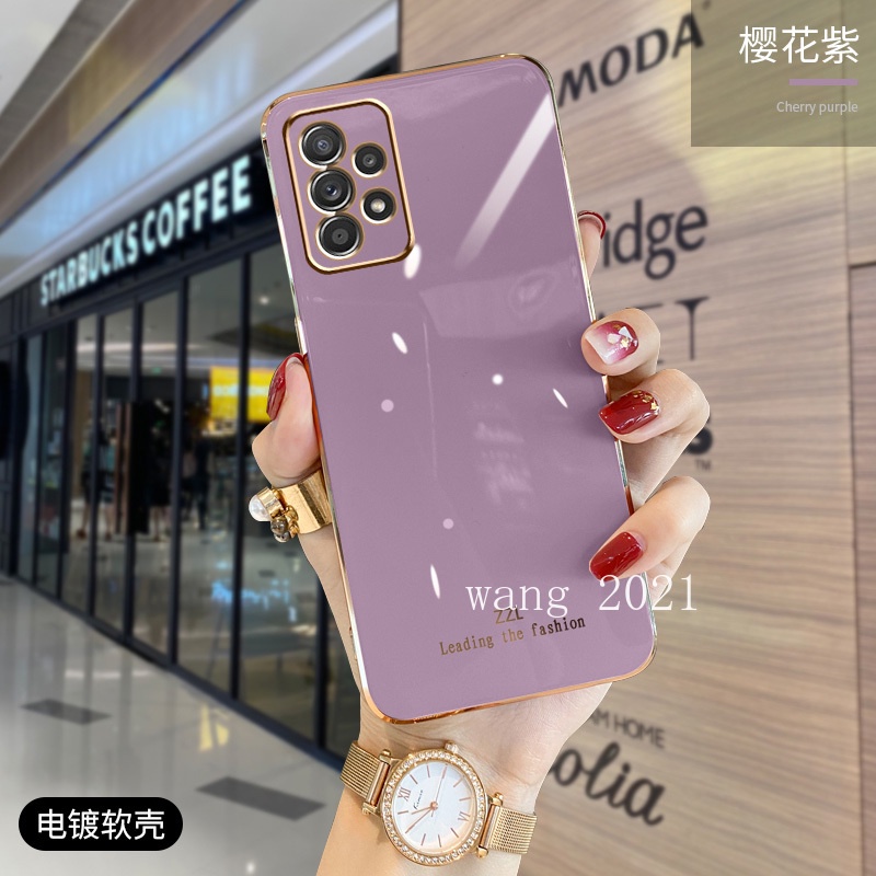 Ốp Điện Thoại Silicone Mềm Mạ Điện Cho Samsung Galaxy A53 A33 A73 A23 LTE M23 M33 5G A13 4G