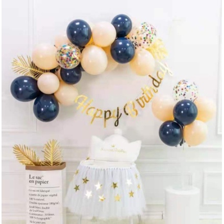 Set bóng bóng trang trí sinh nhật kiểu mới nhẹ nhàng, đơn giản thích hợp cho mọi lứa tuổi