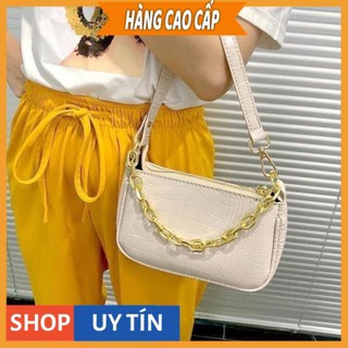 Túi kẹp nách Ngọc Trinh túi xách nữ đeo vai đeo chéo xách tay da vân cá sấu mẫu mới nhất TKNA02 + hình thật
