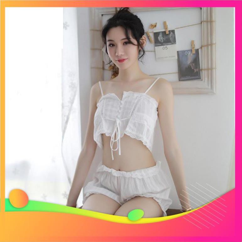 [ COSPLAY SEXY KATA - HÀNG CAO CẤP ] Bộ ngủ 2 dây sexy dễ thương 5092