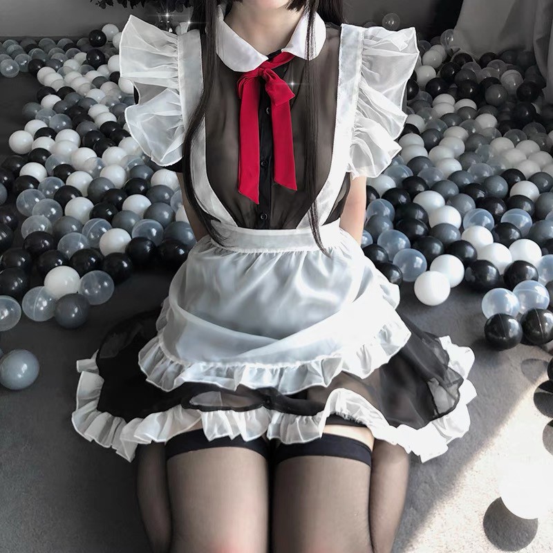 LL2426 Trang phục hoá trang Hầu Gái Phong Cách Lolita Dễ Thương - Maid Cosplay