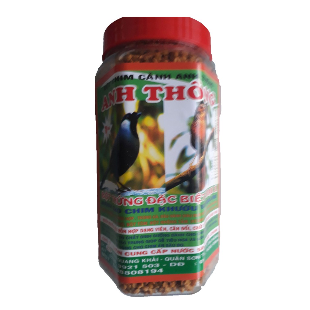 Thức Ăn Chim Họa Mi, Khướu Anh Thông 550g - Cám Mi Khướu Anh Thông [ATHONG MI 550G]