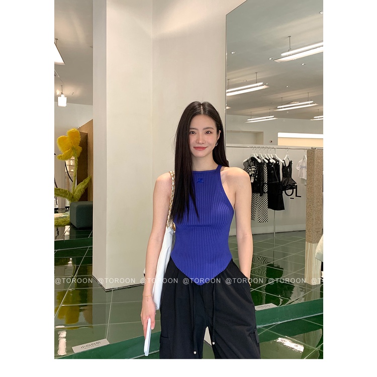 Áo Hai Dây Dáng Ôm Thiết Kế Độc Đáo Phong Cách Hàn Quốc Thời Trang Mùa Hè Cho Nữ