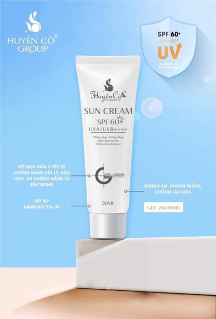 KEM CHỐNG NẮNG HUYỀN CÒ – SUN CARE