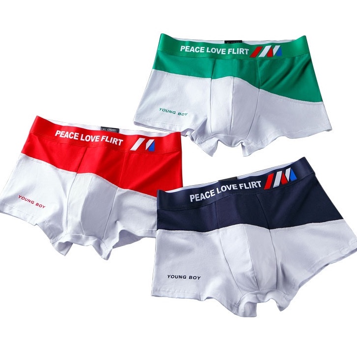 [3XL, - L 80kg - 40kg] Quần Lót Boxer COtton Munafie MC007# Đồ Lót Bốn Góc