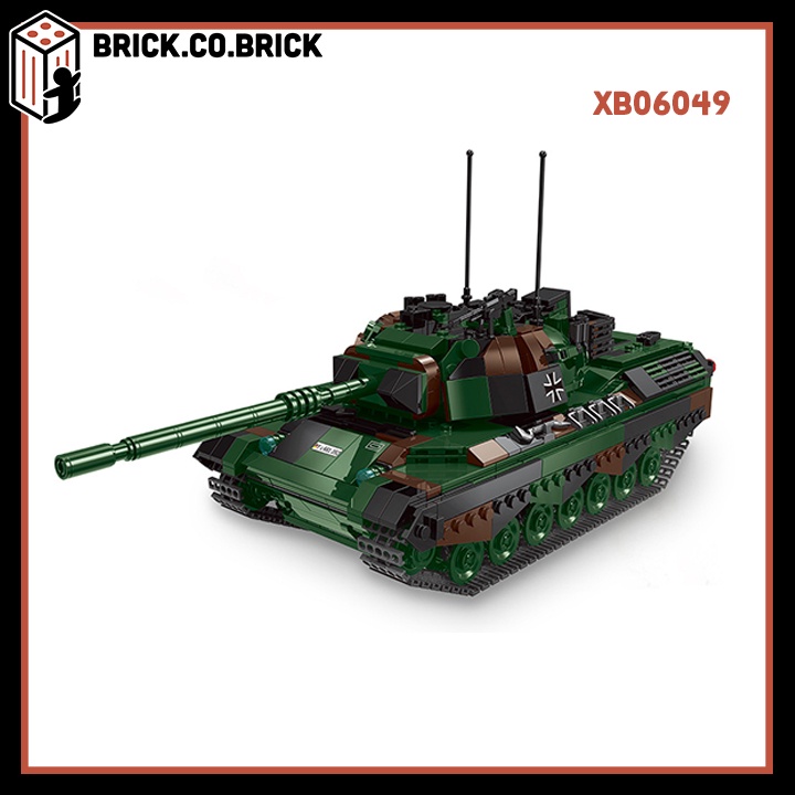 Xe Tăng Quân Sự Leopard 1 Đồ Chơi Lắp Ráp Xếp Hình Quân Sự Kampfpanzer Battle German Tank XB06049