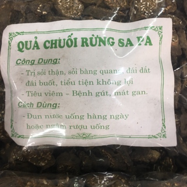 Chuối rừng thái lát phơi khô 1 kg