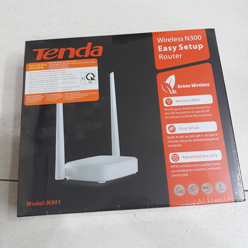 Bộ Phát Wifi Tenda F6 Chuẩn N300Mbps 4 Râu Hoặc Tenda N301 Chuẩn N300Mbps 2 Râu, Tenda F3 3 Râu N300 - Hàng Chính Hãng