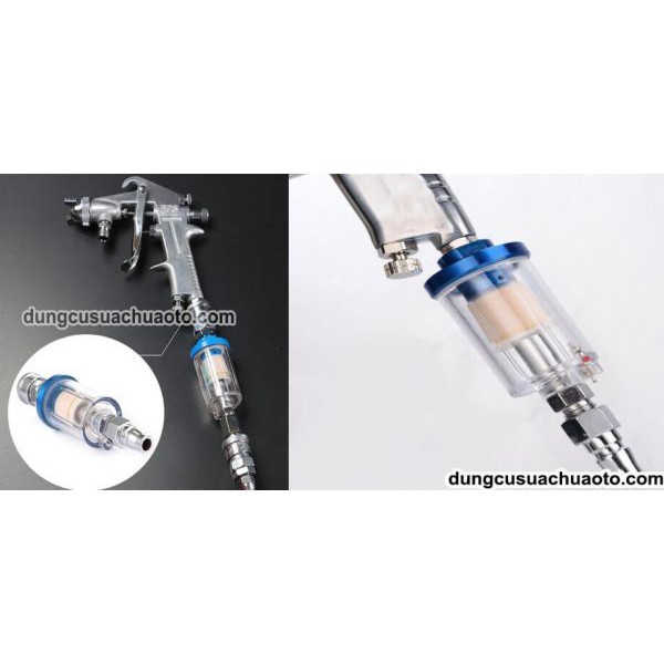 Lọc hơi nước súng sơn, giúp lớp sơn MỊN và không bị LOÃNG